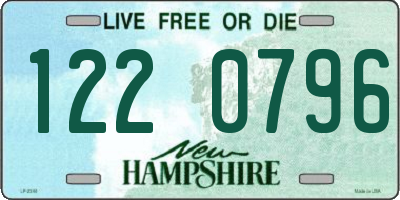 NH license plate 1220796