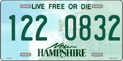 NH license plate 1220832