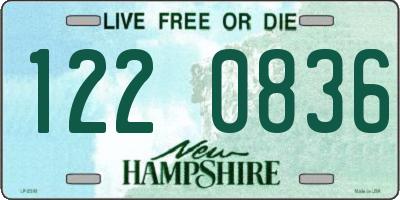 NH license plate 1220836