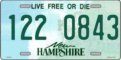 NH license plate 1220843