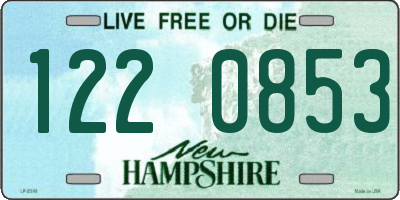 NH license plate 1220853