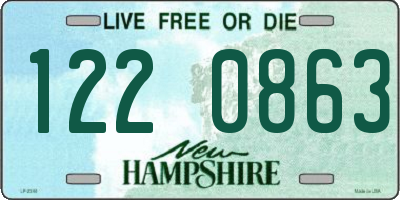 NH license plate 1220863