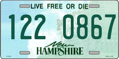 NH license plate 1220867