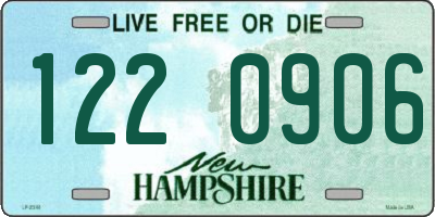 NH license plate 1220906
