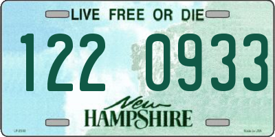 NH license plate 1220933