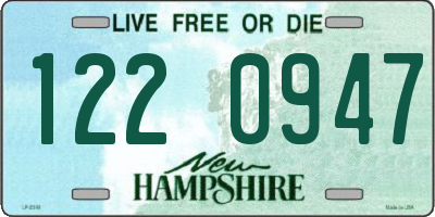 NH license plate 1220947
