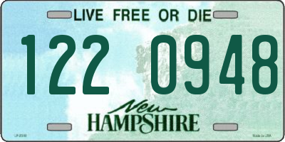 NH license plate 1220948