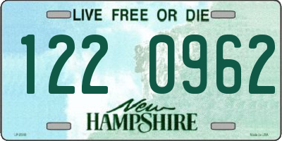 NH license plate 1220962