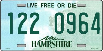 NH license plate 1220964