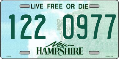 NH license plate 1220977