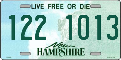 NH license plate 1221013