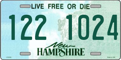 NH license plate 1221024