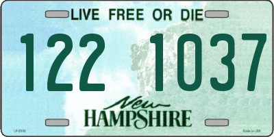 NH license plate 1221037