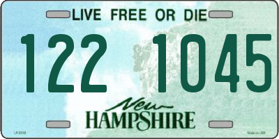 NH license plate 1221045