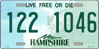 NH license plate 1221046
