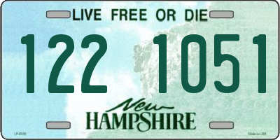 NH license plate 1221051