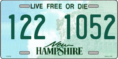 NH license plate 1221052