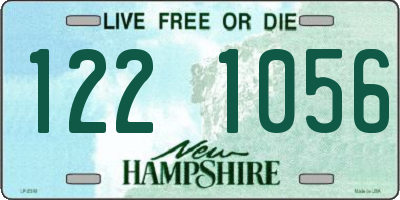 NH license plate 1221056