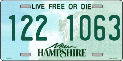 NH license plate 1221063