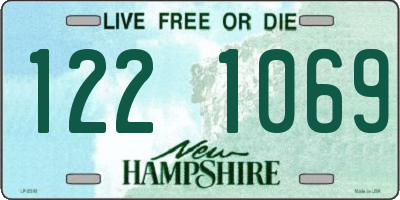 NH license plate 1221069