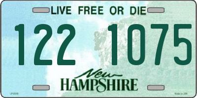 NH license plate 1221075