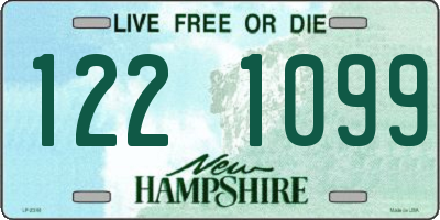 NH license plate 1221099