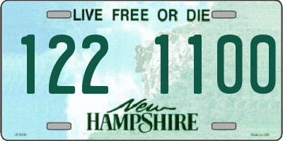 NH license plate 1221100