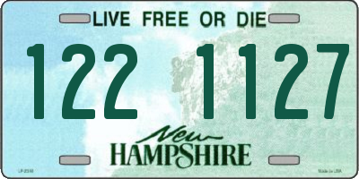 NH license plate 1221127