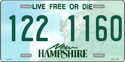 NH license plate 1221160