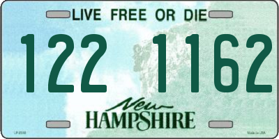 NH license plate 1221162