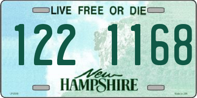 NH license plate 1221168