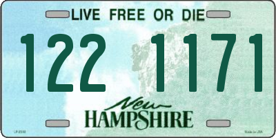 NH license plate 1221171