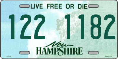 NH license plate 1221182