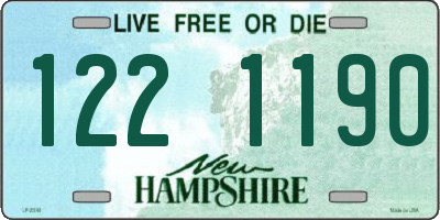 NH license plate 1221190