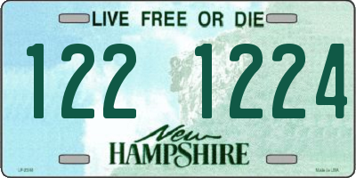 NH license plate 1221224