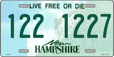 NH license plate 1221227