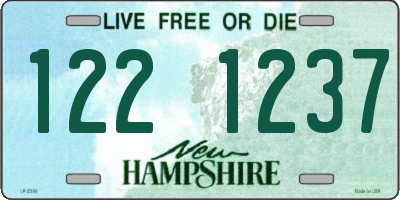 NH license plate 1221237