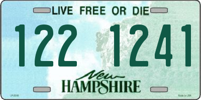 NH license plate 1221241