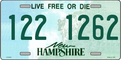 NH license plate 1221262