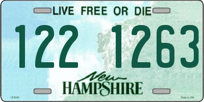 NH license plate 1221263