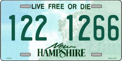 NH license plate 1221266