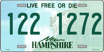 NH license plate 1221272