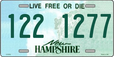 NH license plate 1221277