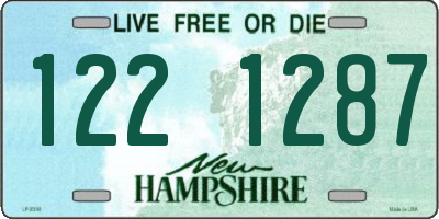 NH license plate 1221287