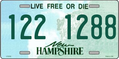 NH license plate 1221288