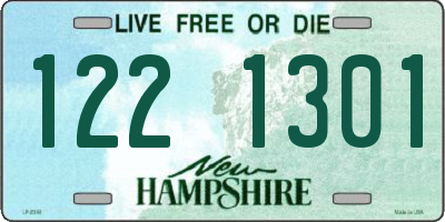 NH license plate 1221301