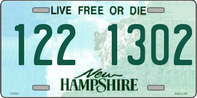 NH license plate 1221302