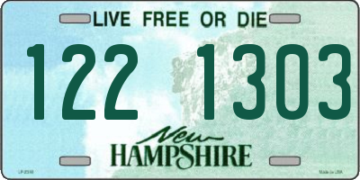 NH license plate 1221303