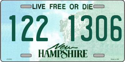 NH license plate 1221306