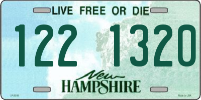 NH license plate 1221320